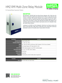 Thumbnail of document HMZ RM1 Datasheet 4900 005 MC 13289